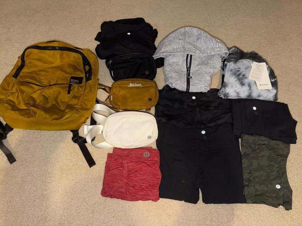 Lululemon 12 Piece Lot 4 bags Pants NWT & more